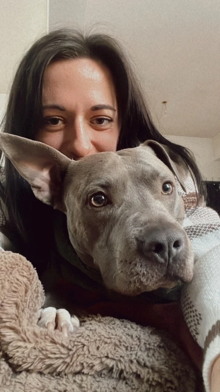 Fanny avec son chien